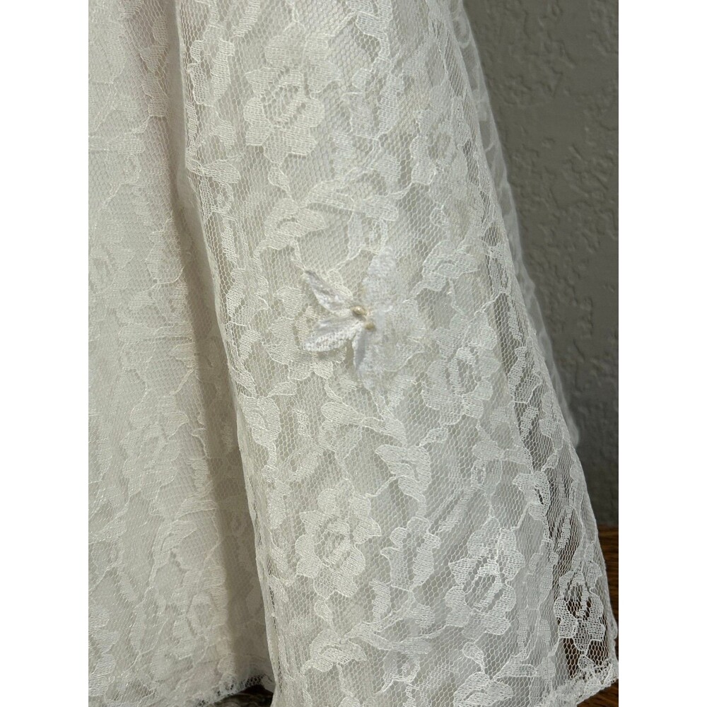 Vintage Bride Doll 28” tall White Lace Dress Corsage Plastic Body 1950s - Picture 4 of 11